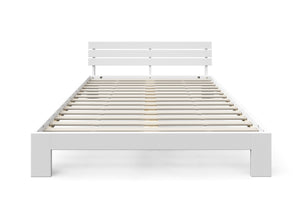 Bett Massivholz JAYDEN 140 x 200 cm weiss