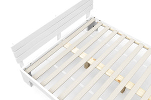 Bett Massivholz JAYDEN 140 x 200 cm weiss