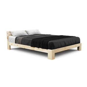 Bett Massivholz JAYDEN 160 x 200 cm nature