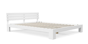 Bett Massivholz JAYDEN 160 x 200 cm weiss