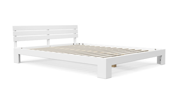 Bett Massivholz JAYDEN 160 x 200 cm weiss