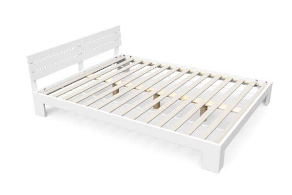 Bett Massivholz JAYDEN 160 x 200 cm weiss