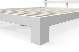 Bett Massivholz JAYDEN 160 x 200 cm weiss