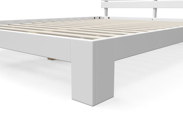 Bett Massivholz JAYDEN 160 x 200 cm weiss