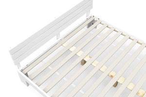 Bett Massivholz JAYDEN 160 x 200 cm weiss