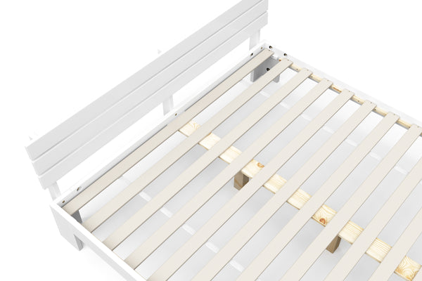 Bett Massivholz JAYDEN 160 x 200 cm weiss