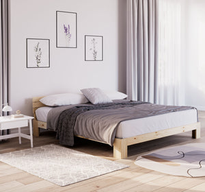 Bett Holz JAYDEN 180 x 200 cm nature