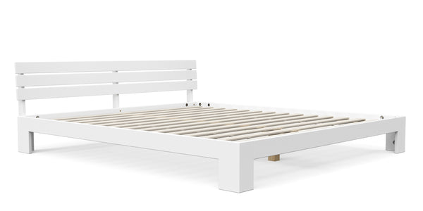 Bett Massivholz JAYDEN 180 x 200 cm weiss