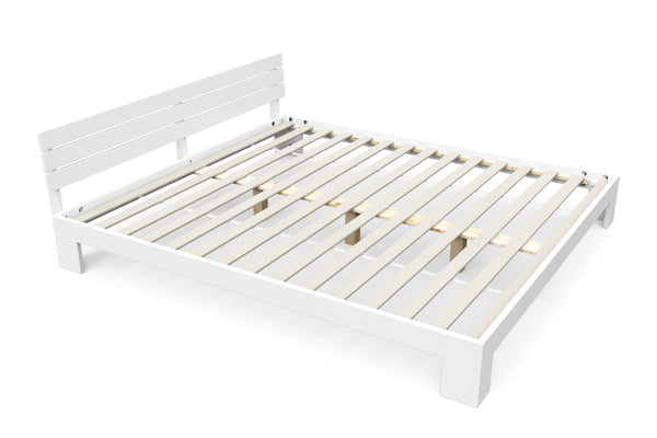 Bett Massivholz JAYDEN 180 x 200 cm weiss