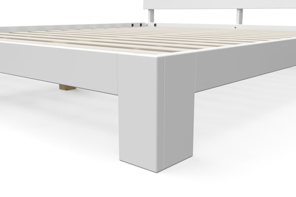 Bett Massivholz JAYDEN 180 x 200 cm weiss