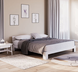 Bett Massivholz JAYDEN 180 x 200 cm weiss