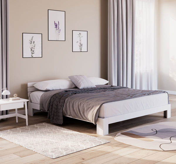 Bett Massivholz JAYDEN 180 x 200 cm weiss