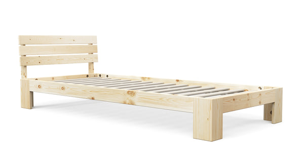 Bett Massivholz JAYDEN 90 x 200 cm nature