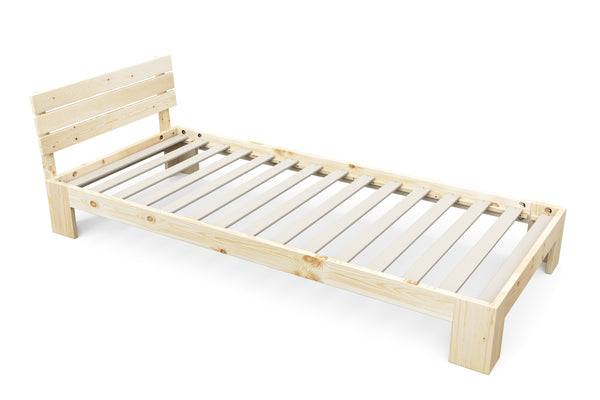 Bett Massivholz JAYDEN 90 x 200 cm nature