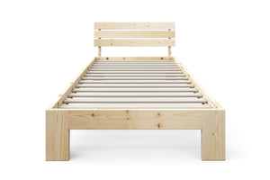 Bett Massivholz JAYDEN 90 x 200 cm nature