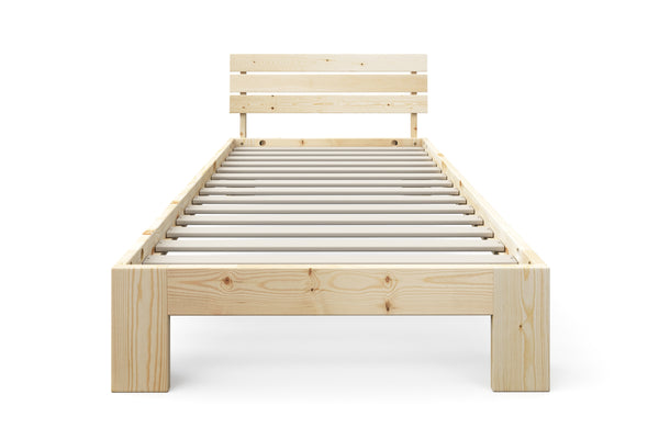 Bett Massivholz JAYDEN 90 x 200 cm nature
