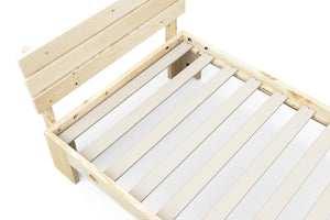 Bett Massivholz JAYDEN 90 x 200 cm nature
