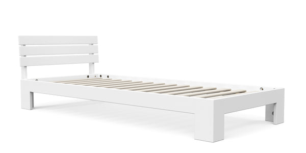 Bett Massivholz JAYDEN 90 x 200 cm weiss
