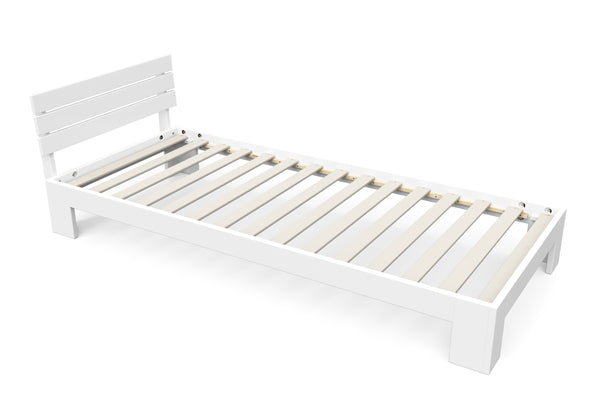 Bett Massivholz JAYDEN 90 x 200 cm weiss