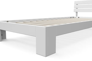 Bett Massivholz JAYDEN 90 x 200 cm weiss