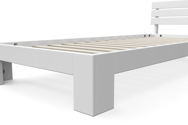 Bett Massivholz JAYDEN 90 x 200 cm weiss
