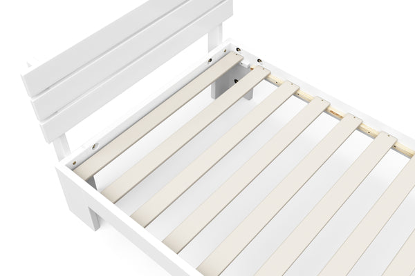 Bett Massivholz JAYDEN 90 x 200 cm weiss