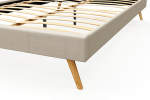Polsterbett ELVAR 140 x 200 cm beige