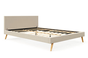 Polsterbett ELVAR 160 x 200 cm beige
