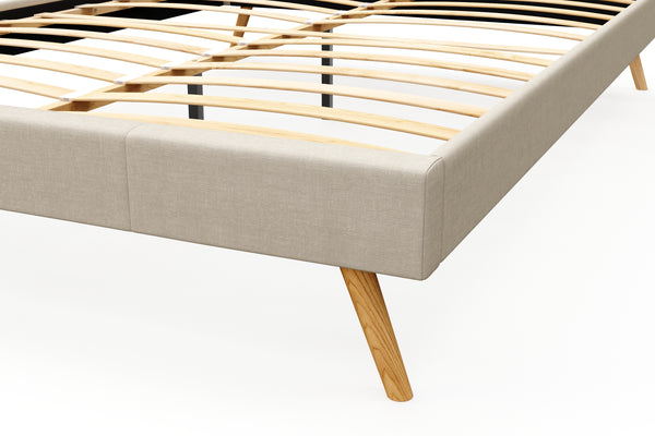 Polsterbett ELVAR 160 x 200 cm beige