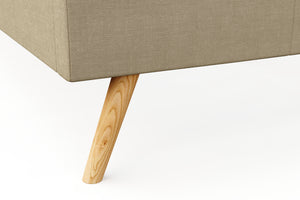 Polsterbett ELVAR 160 x 200 cm beige