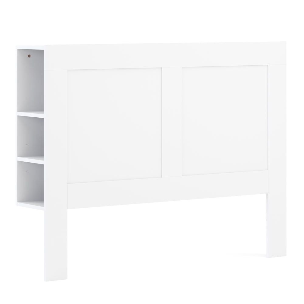 Bed headboard with storage space 140 cm white