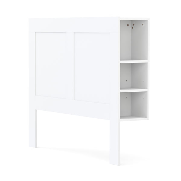 Bettkopfteil mit Stauraum 140 cm weiss