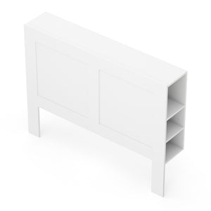 Bettkopfteil mit Stauraum 140 cm weiss