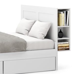 Bettkopfteil mit Stauraum 160 cm weiss