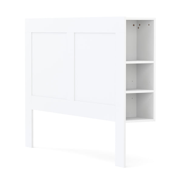 Bettkopfteil mit Stauraum 160 cm weiss