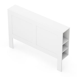 Bettkopfteil mit Stauraum 160 cm weiss