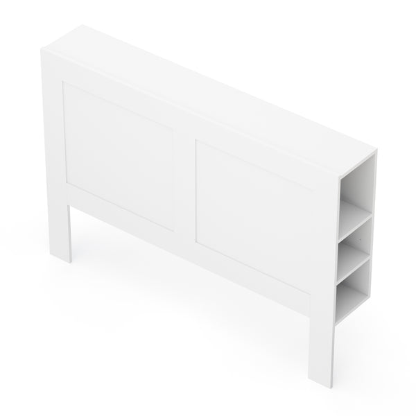 Bettkopfteil mit Stauraum 160 cm weiss
