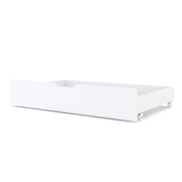 Bettschublade mit Rollen 2er Set 94 x 62 x 20 cm weiss