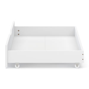 Bettschublade mit Rollen 2er Set 94 x 62 x 20 cm weiss