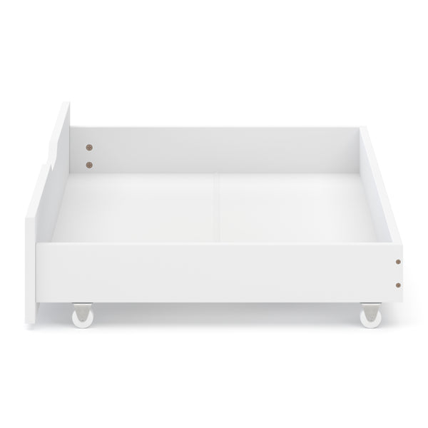 Bettschublade mit Rollen 2er Set 94 x 62 x 20 cm weiss