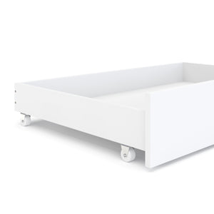Bettschublade mit Rollen 2er Set 94 x 62 x 20 cm weiss