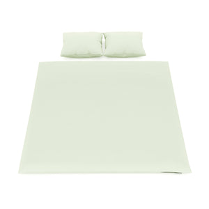 Bettwäsche 3-teilig 65 x 65 cm + 200 x 210 cm lindengrün
