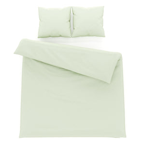 Bettwäsche 3-teilig 65 x 65 cm + 200 x 210 cm lindengrün