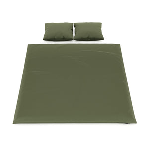 Bettwäsche 3-teilig 65 x 65 cm + 200 x 210 cm olive