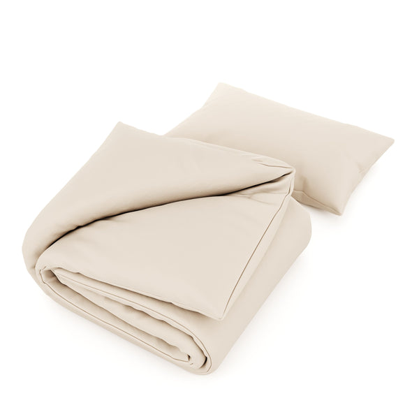 Bettwäsche Set 65 x 100 cm + 160 x 210 cm beige