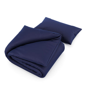 Bettwäsche Set 65 x 100 cm + 160 x 210 cm dunkelblau