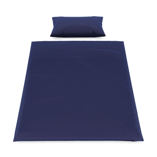 Bettwäsche Set 65 x 100 cm + 160 x 210 cm dunkelblau