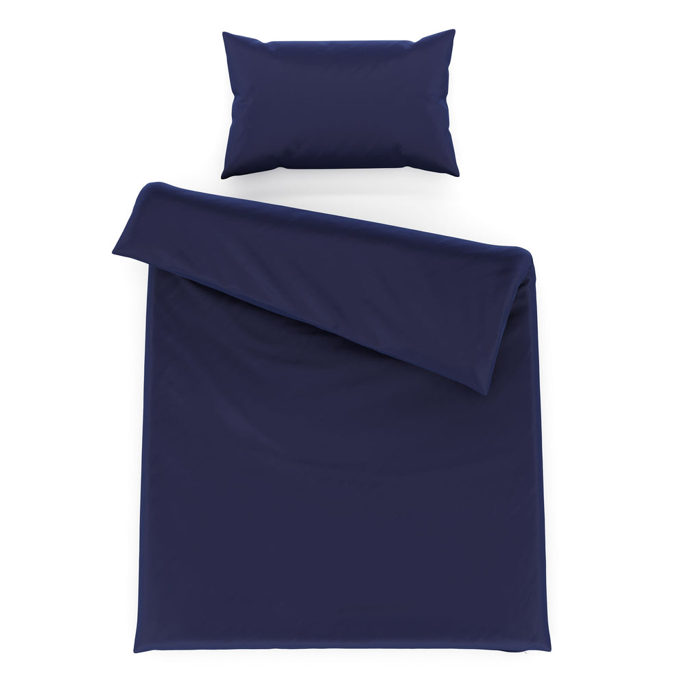 Set di biancheria da letto 65 x 100 cm + 160 x 210 cm blu scuro