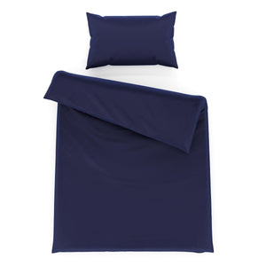 Bettwäsche Set 65 x 100 cm + 160 x 210 cm dunkelblau