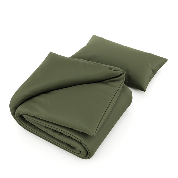 Bettwäsche Set 65 x 100 cm + 160 x 210 cm olive